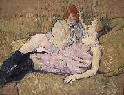 Henri de toulouse-lautrec The Sofa painting